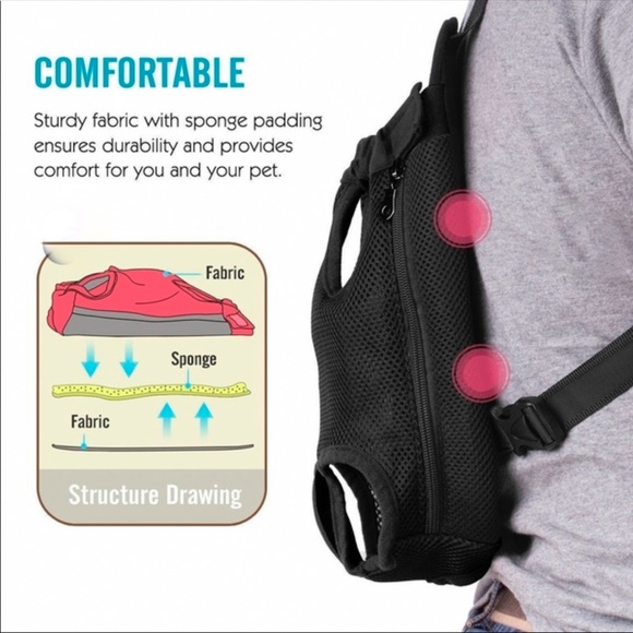 New, never used Small pet backpack small dog carrier for under 15 lbs. - Picture 7 of 9